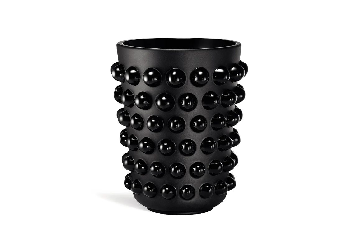 Mossi XXL Vase Black Crystal Lalique