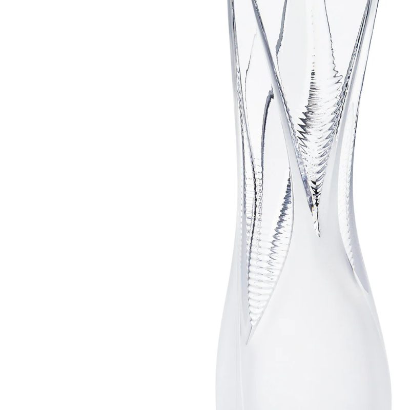 Visio Vase Clear Crystal Lalique & Zaha Hadid