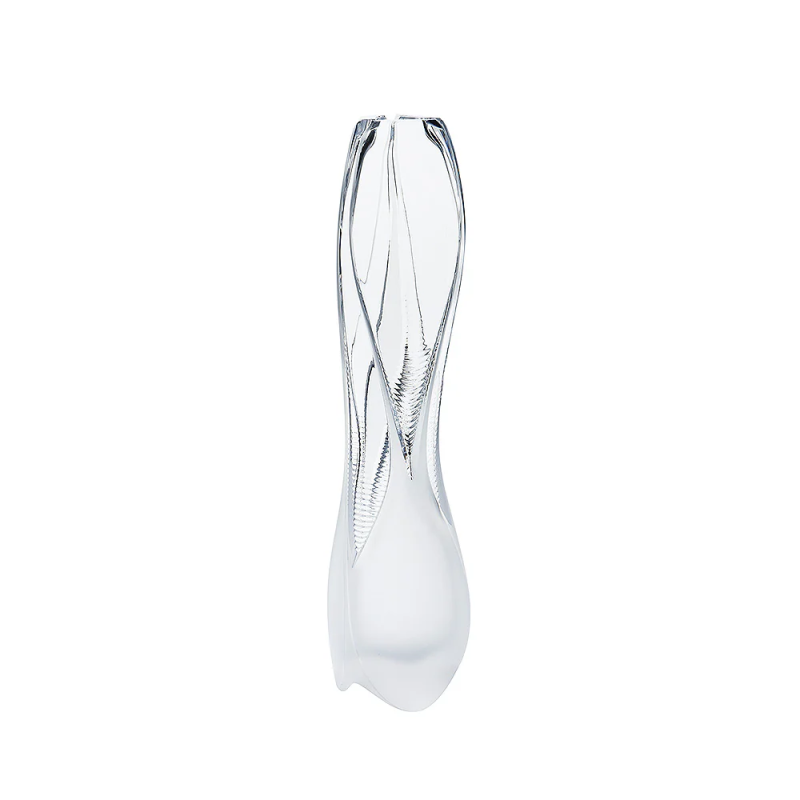 Visio Vase Clear Crystal Lalique & Zaha Hadid