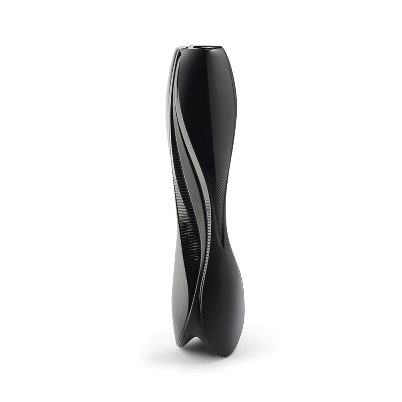 Visio Vase Black Crystal Lalique & Zaha Hadid