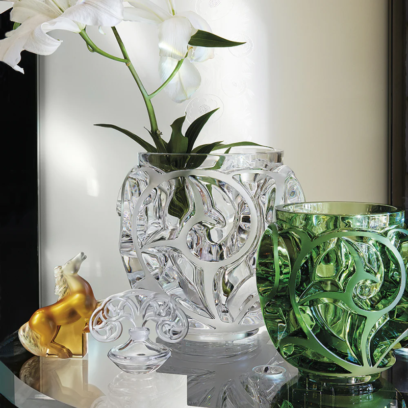 Tourbillons Grand Vase Clear Crystal Lalique