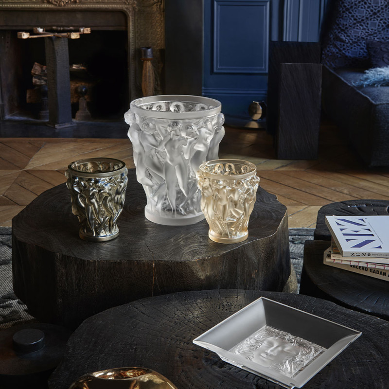 Bacchantes Vase Bronze Crystal Lalique