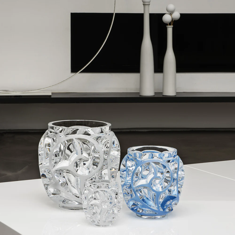 Tourbillons Small Vase Clear Crystal Lalique