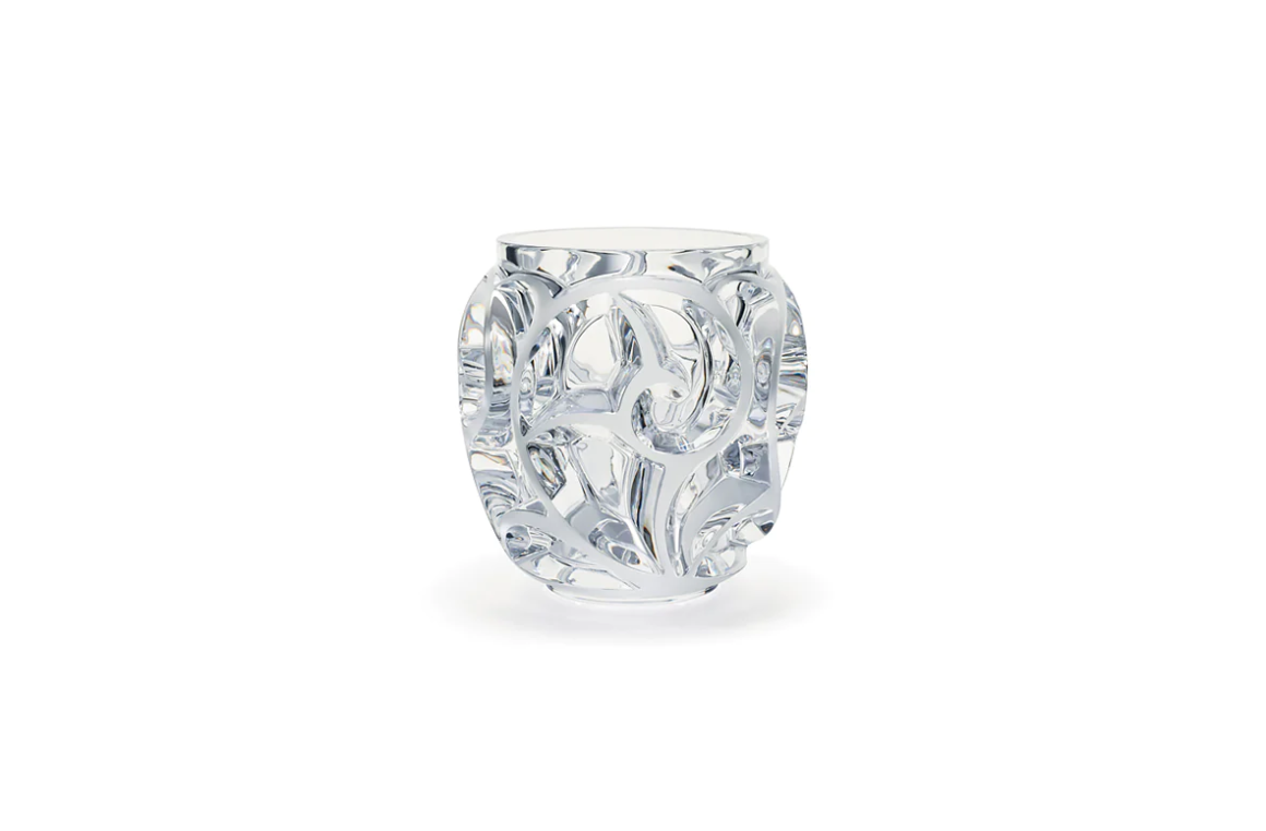 Tourbillons Small Vase Clear Crystal Lalique