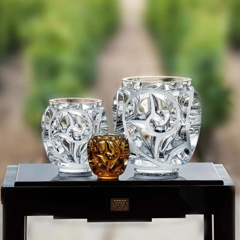 Tourbillons Grand Vase Clear Crystal Lalique