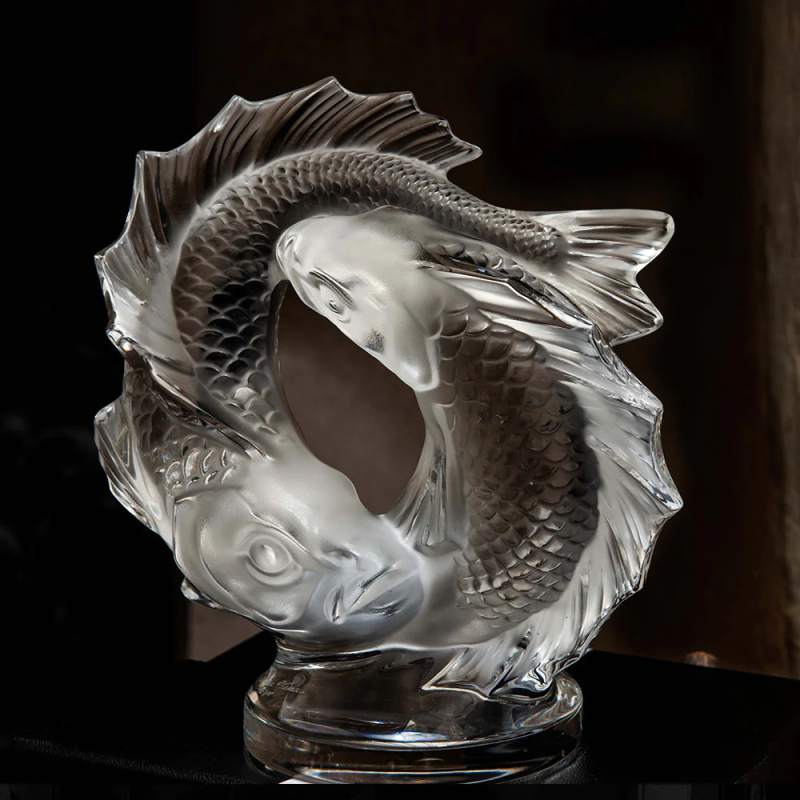 Double Fish Small Sculpture Lalique