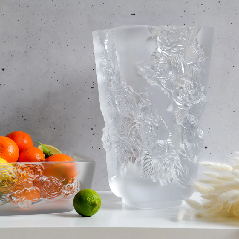 Pivoines Large Vase Lalique