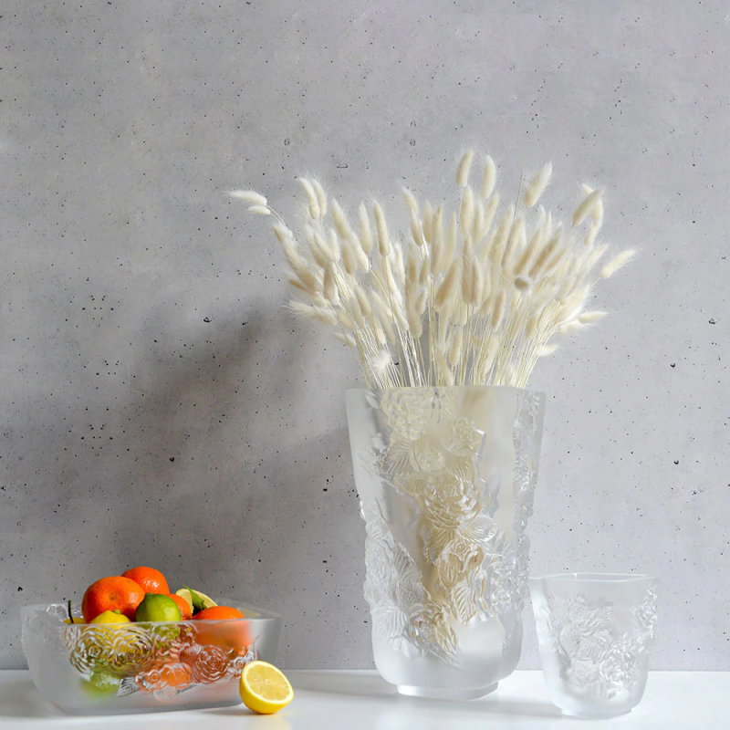Pivoines Large Vase Lalique