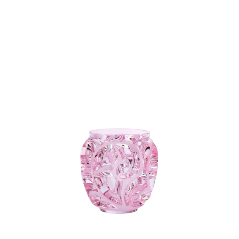 Tourbillons Small Vase Pink Luster Crystal Lalique