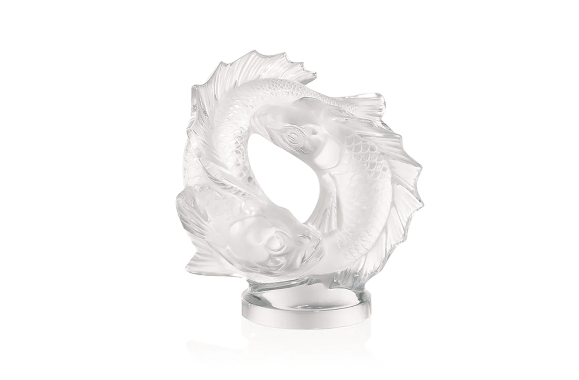Double Fish Sculpture Lalique
