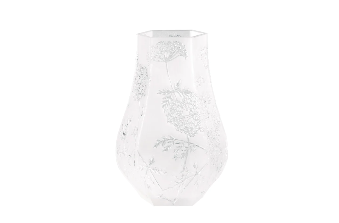 Ombelles Vase Clear Crystal Lalique