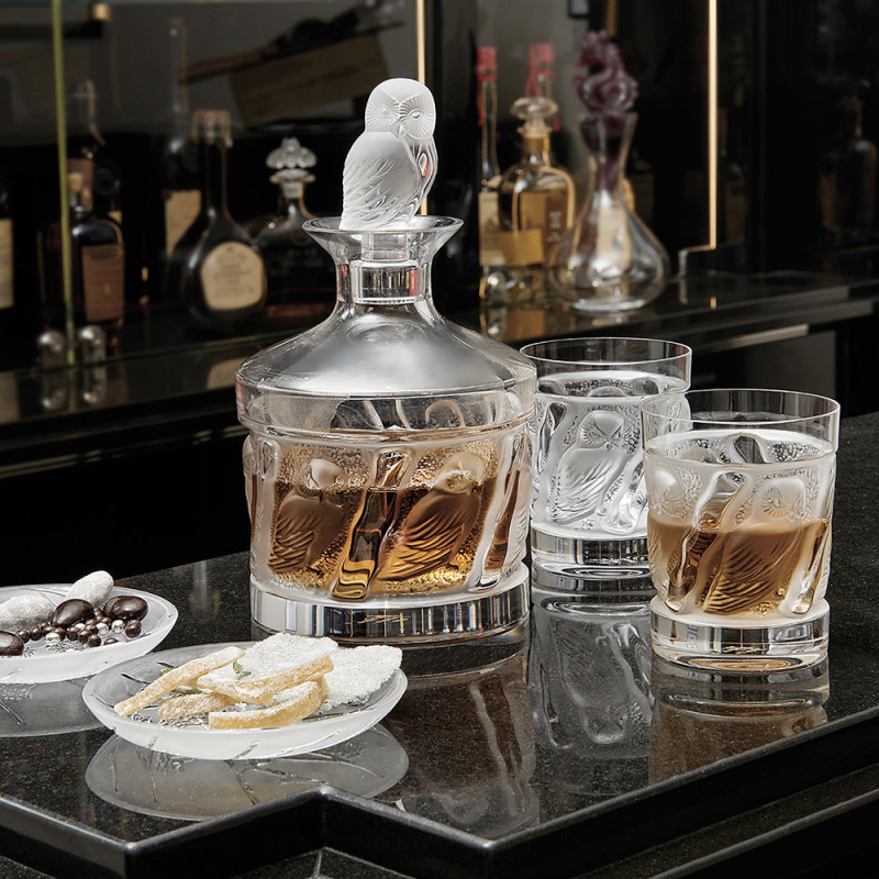 Owl Whisky Tumbler Lalique