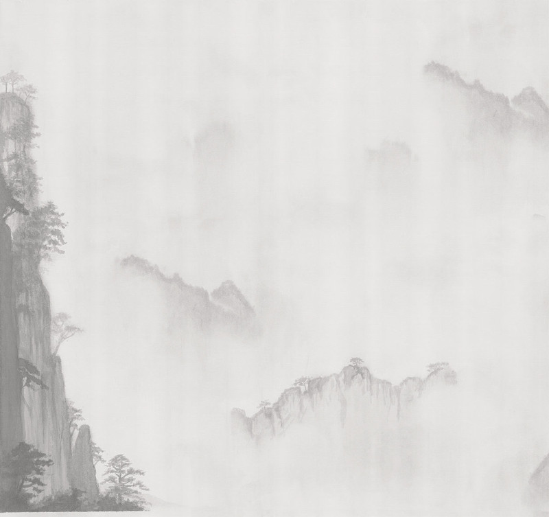 Foggy landscape Londonart