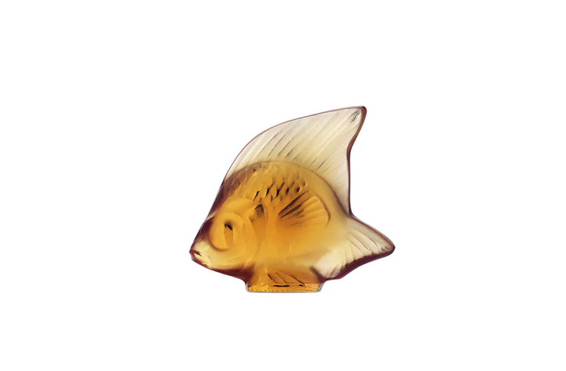Fish Sulpture Amber Crystal Lalique