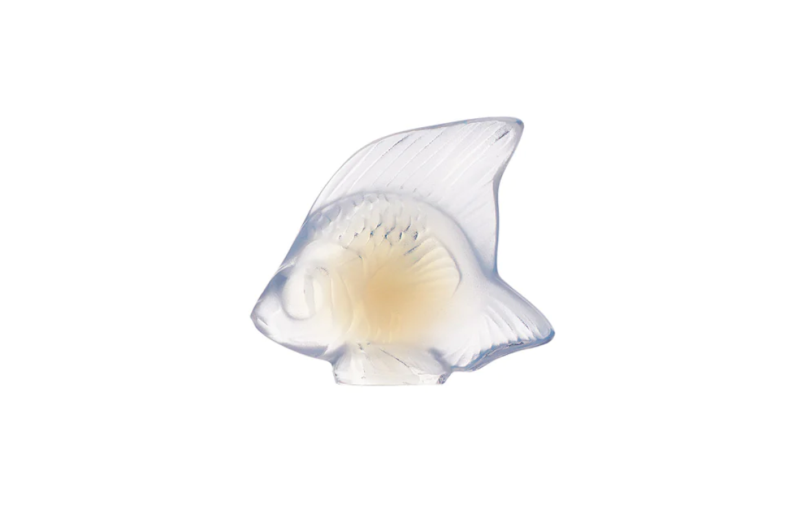 Fish Sulpture Opalescent Crystal Lalique