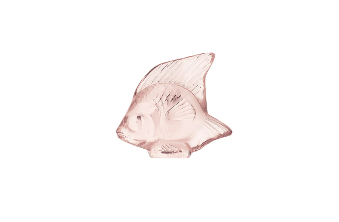 Fish Sulpture Pink Crystal Lalique