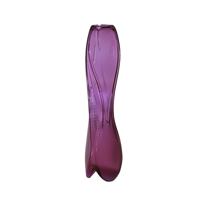 Visio Vase Fuchsia Crystal Lalique & Zaha Hadid