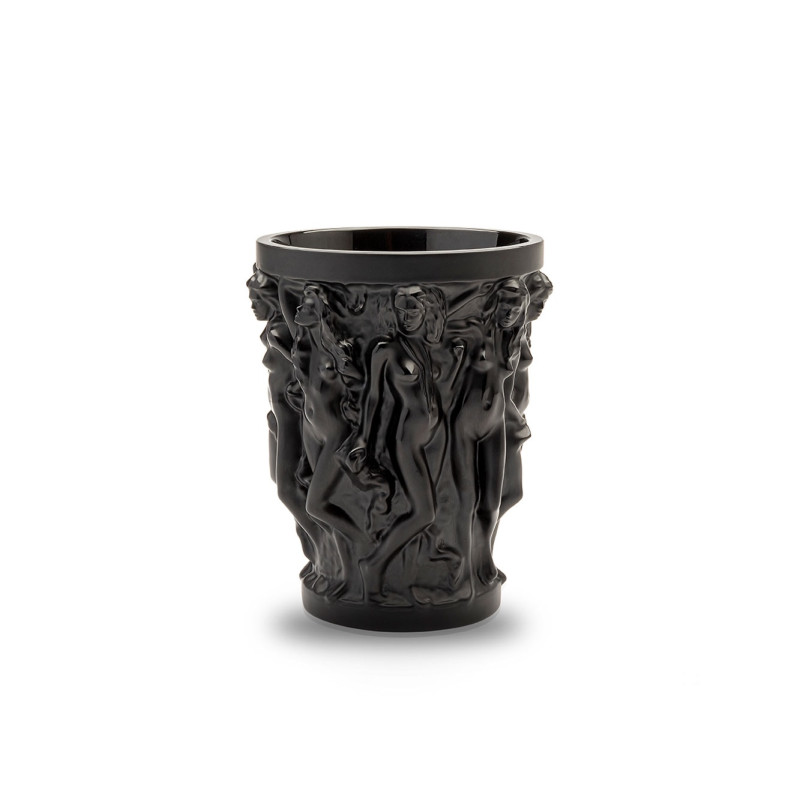 Sirénes Vase Black Crystal Lalique & Terry Rodgers