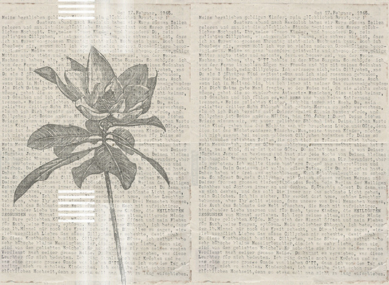 Words and flowers Londonart