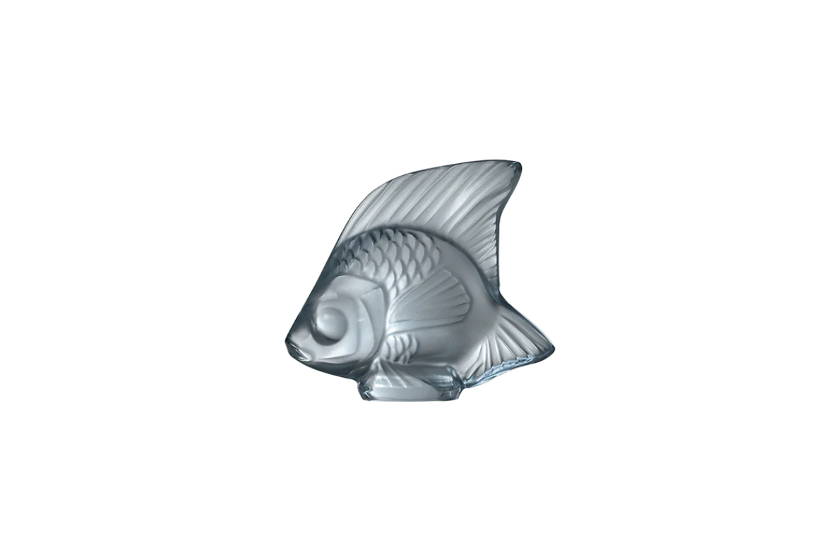 Fish Sulpture Persepolis Blue Crystal Lalique