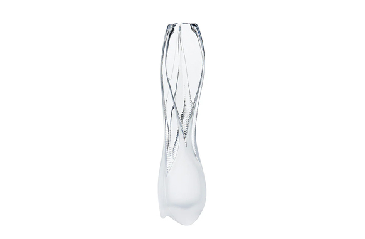 Visio Vase Clear Crystal Lalique & Zaha Hadid