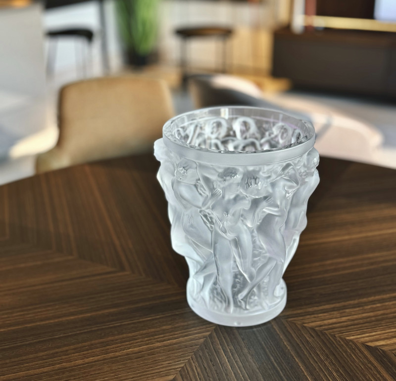 Bacchantes Grand Vase Clear Crystal Lalique