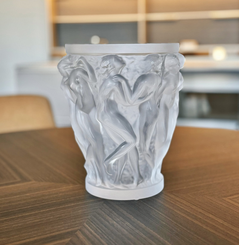 Bacchantes Grand Vase Clear Crystal Lalique
