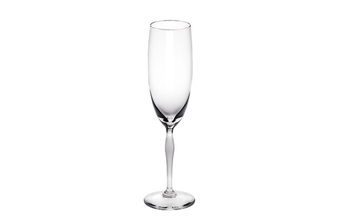 100 Points Champagne Glass Lalique & James Suckling