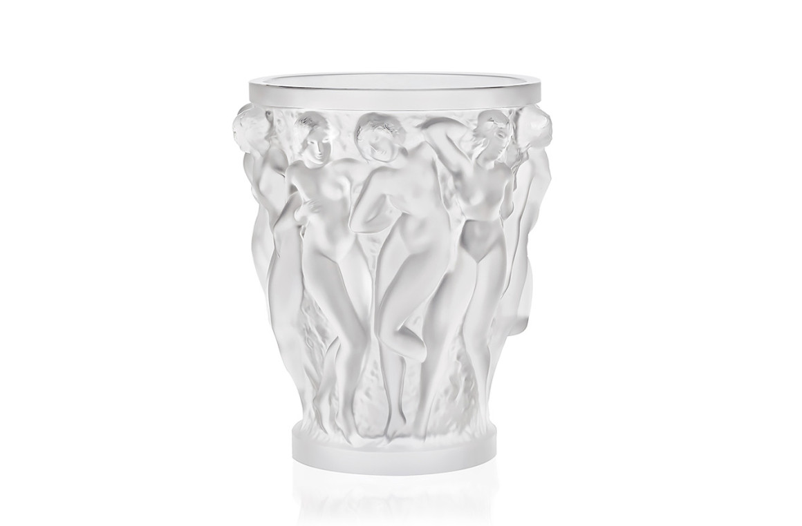 Bacchantes Vase Clear Crystal Lalique