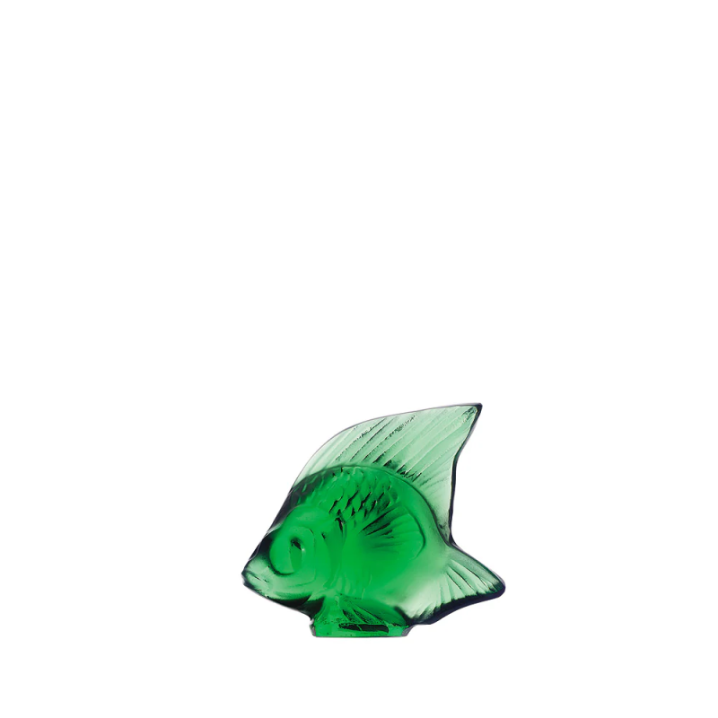 Fish Sulpture Emerald Green Crystal Lalique