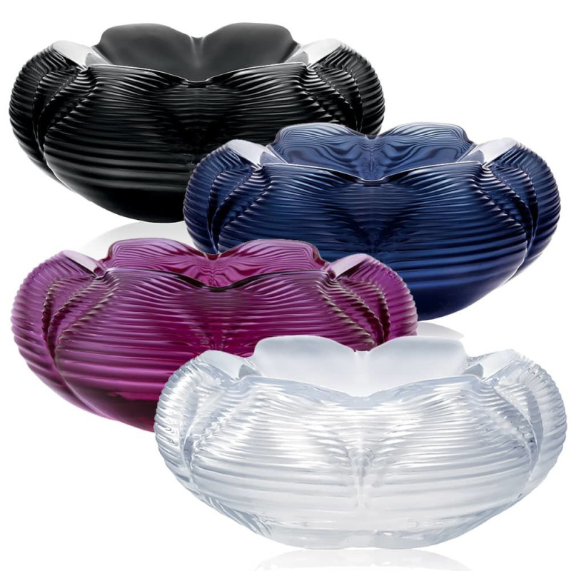 Fontana Bowl Black Crystal Lalique & Zaha Hadid