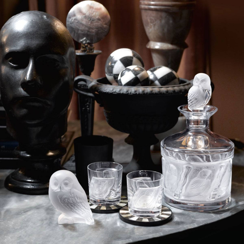 Owl Cordial Tumbler Lalique