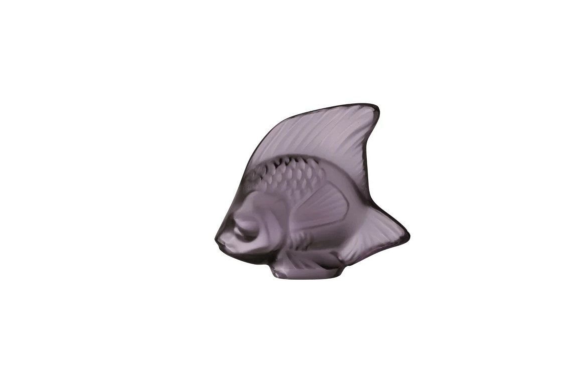 Fish Sulpture Dusk Purple Crystal Lalique