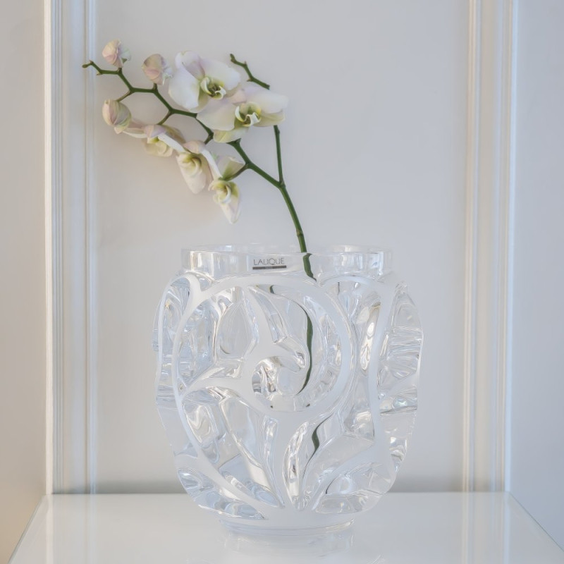 Tourbillons Grand Vase Clear Crystal Lalique